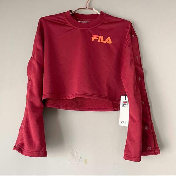 Fila Aurora Flared Crop Sweatshirt XS - Picture 3 of 7